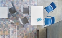 Pedrali Ara zonder armleuningen blauw